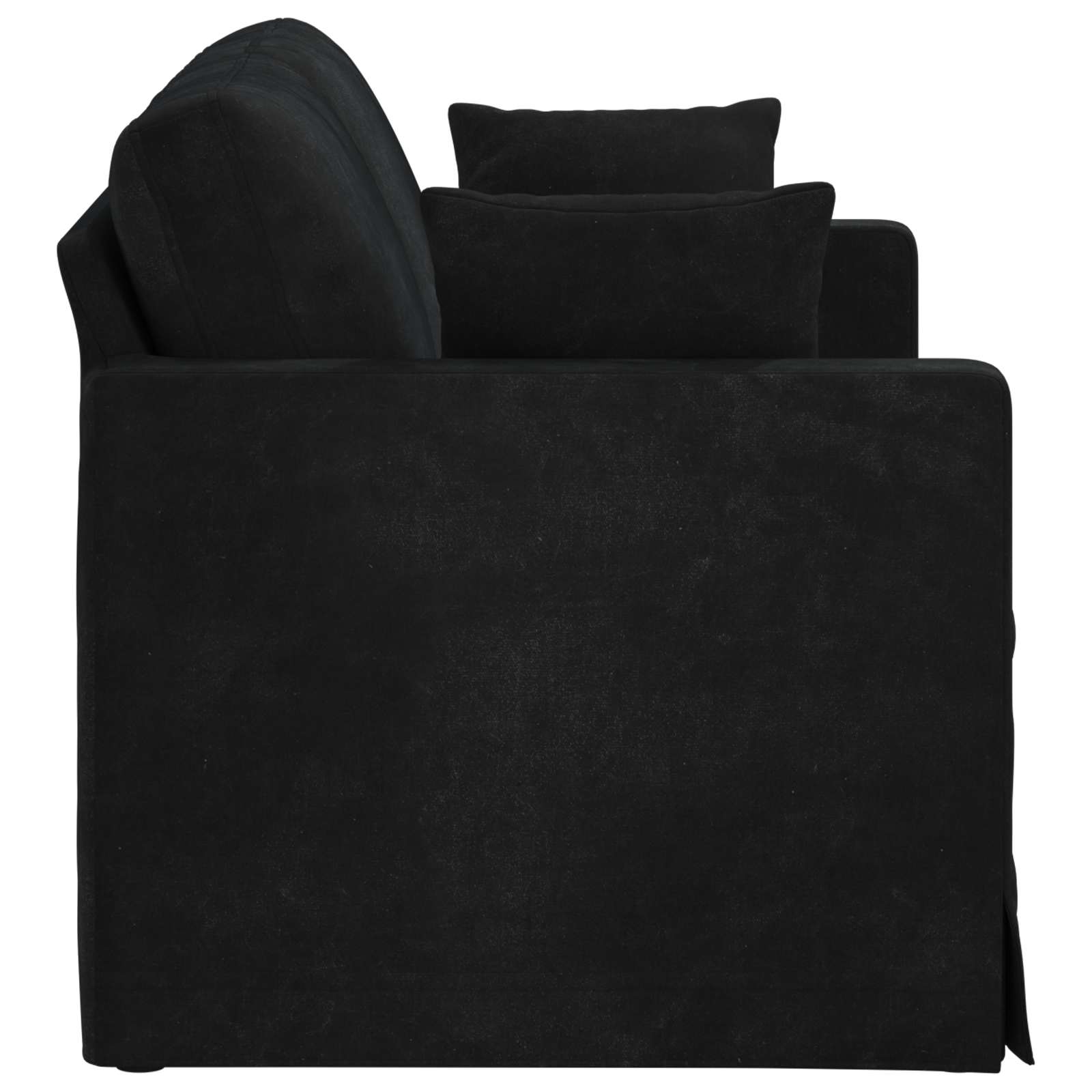 Divano Nero 138 x 78 x 80 cm Velluto | homemem39