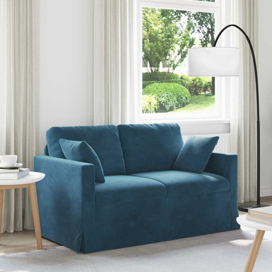 Divano Blu Dimensioni complessive: 138 x 78 x 80 cm (L x P x A)