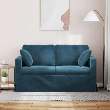 Divano Blu 138 x 78 x 80 cm Velluto