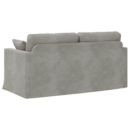 Divano Grigio chiaro 158 x 78 x 80 cm Velluto | homemem39