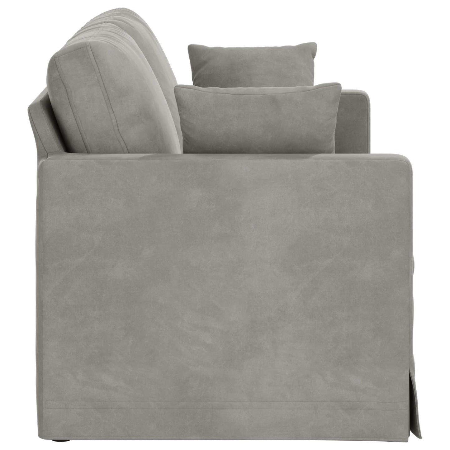 Divano Grigio chiaro 158 x 78 x 80 cm Velluto | homemem39