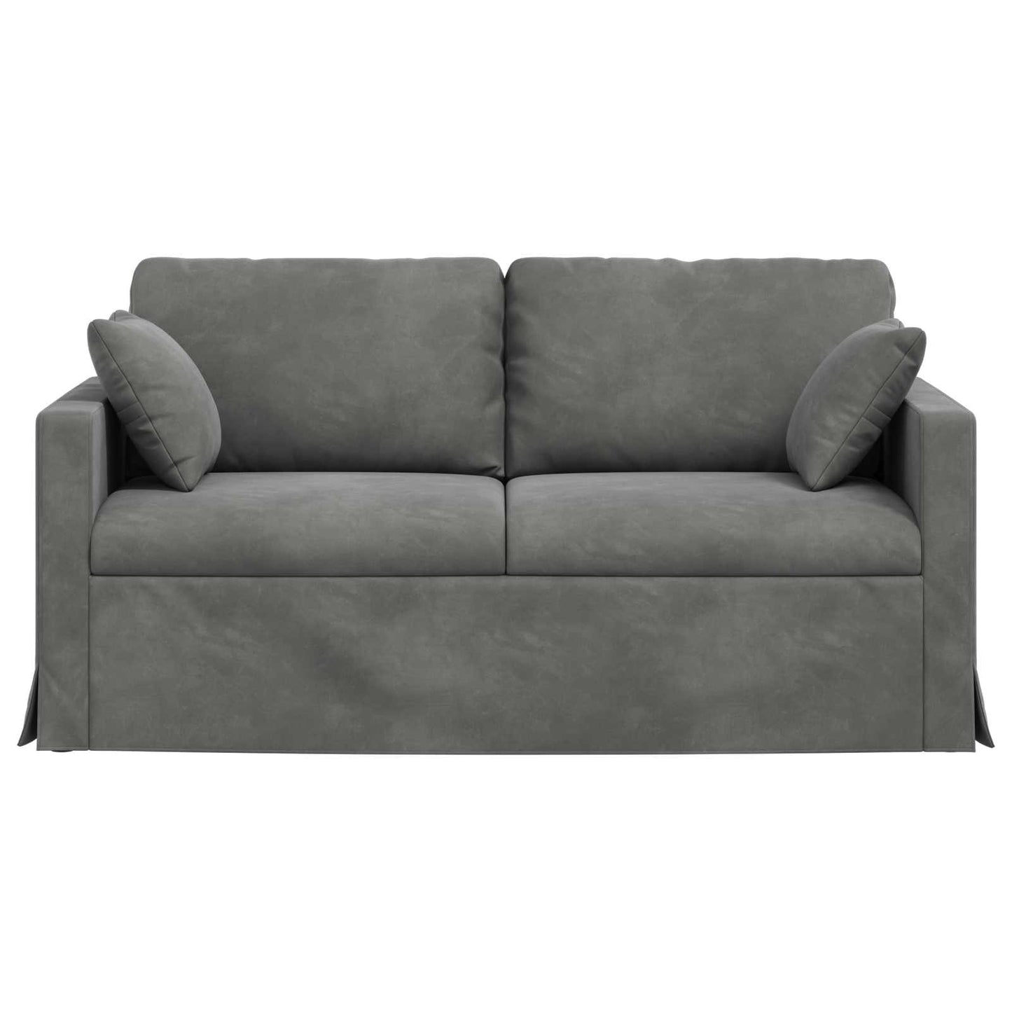Divano Grigio scuro 158 x 78 x 80 cm Velluto | homemem39