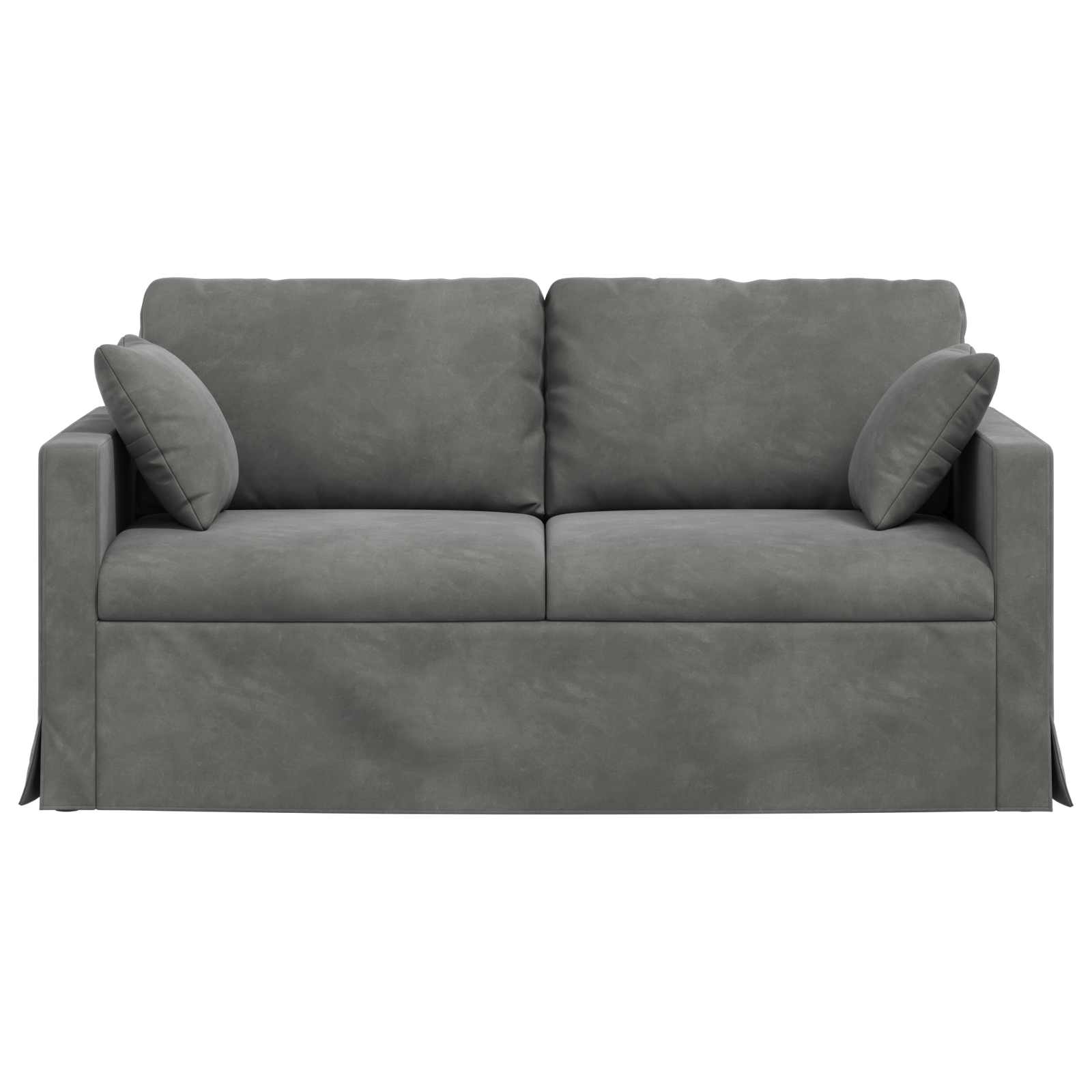 Divano Grigio scuro 158 x 78 x 80 cm Velluto | homemem39