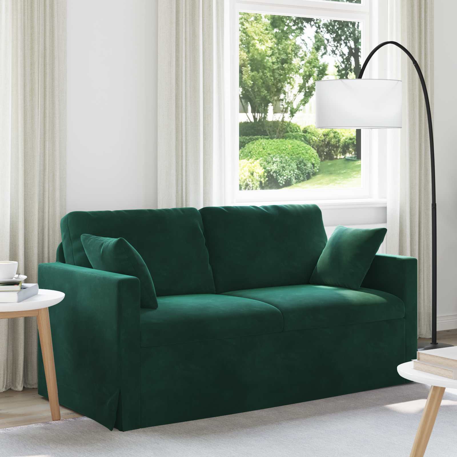 Divano Verde Scuro 158 x 78 x 80 cm Velluto | homemem39