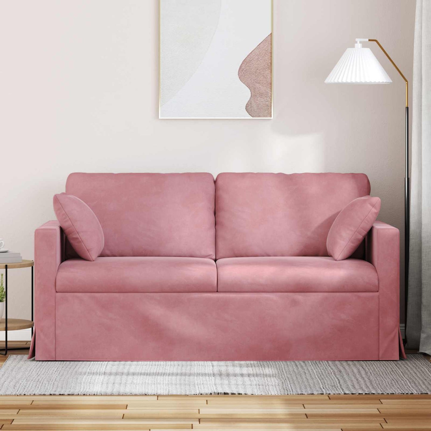 Divano Rosa 158 x 78 x 80 cm Velluto