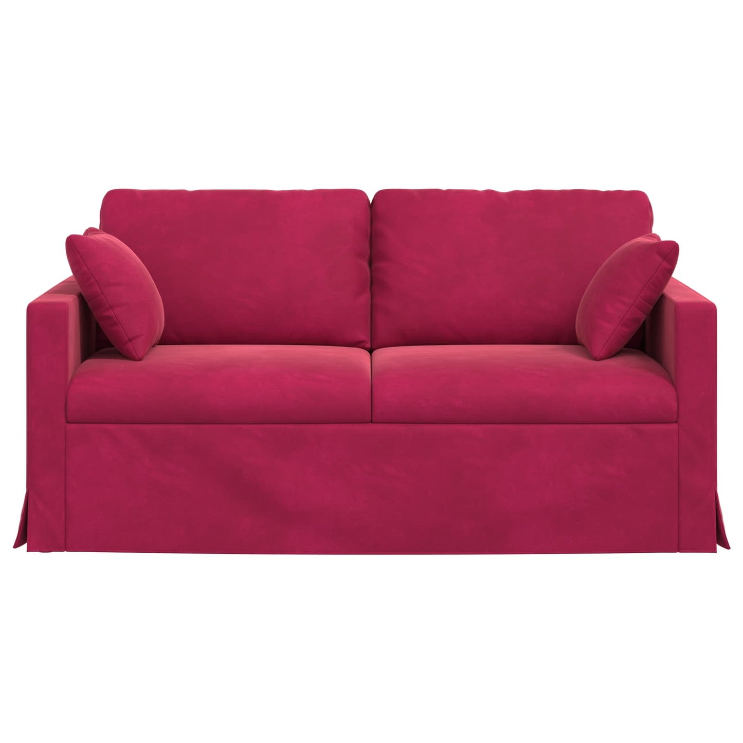 Divano Rosso Vino 158 x 78 x 80 cm Velluto | homemem39