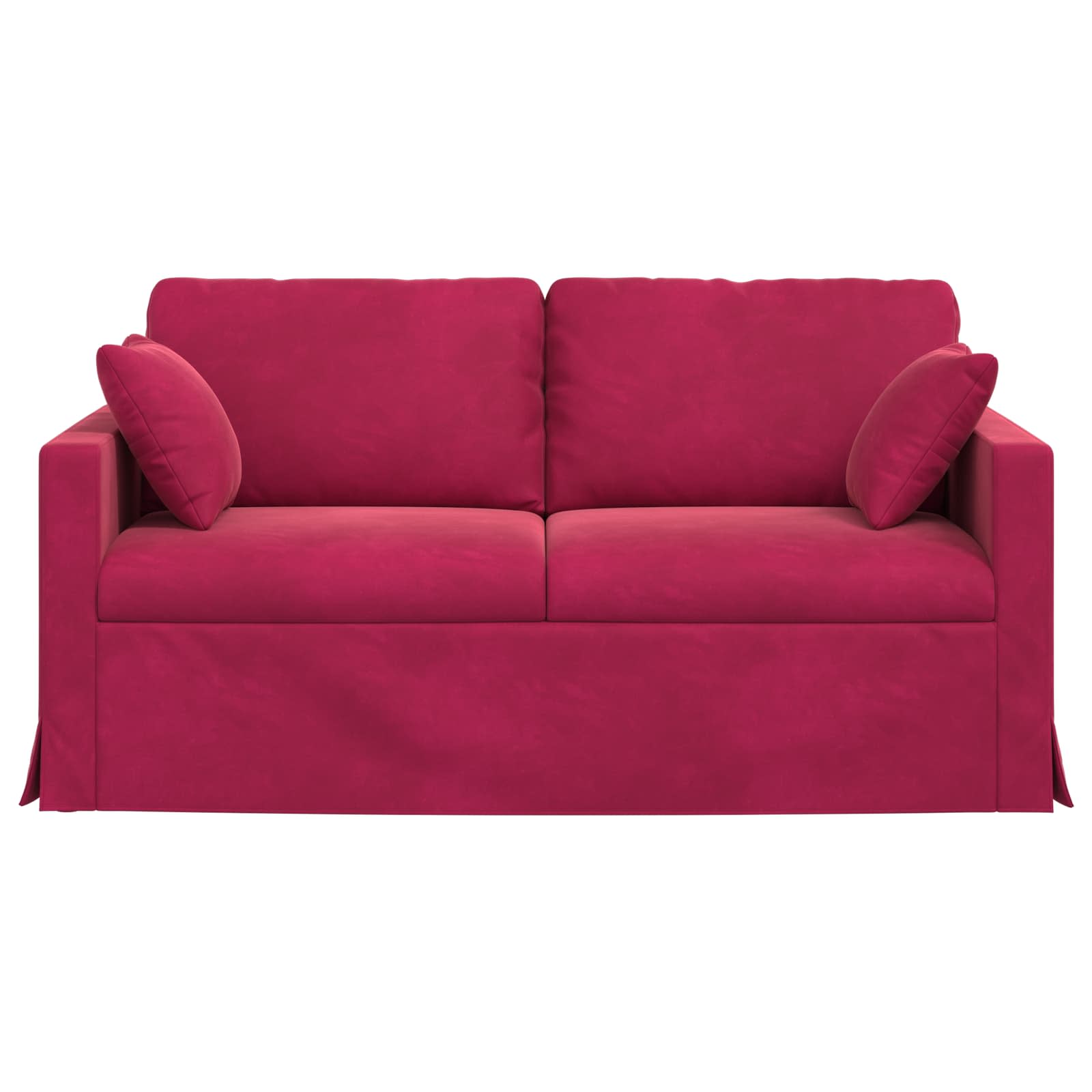 Divano Rosso Vino 158 x 78 x 80 cm Velluto | homemem39
