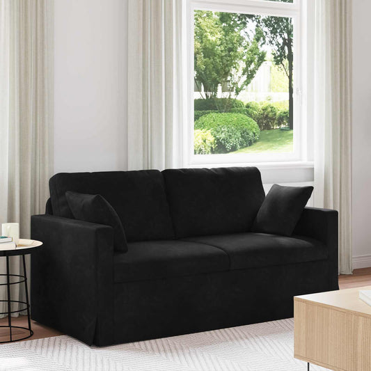 Divano Nero 158 x 78 x 80 cm Velluto