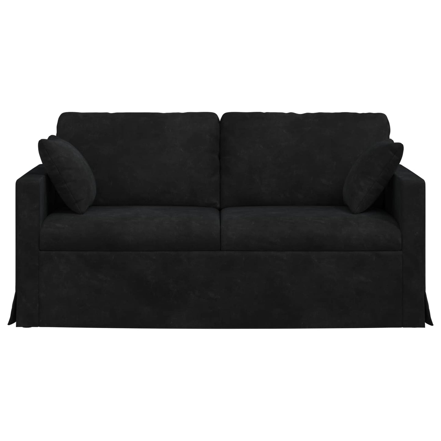 Divano Nero 158 x 78 x 80 cm Velluto | homemem39