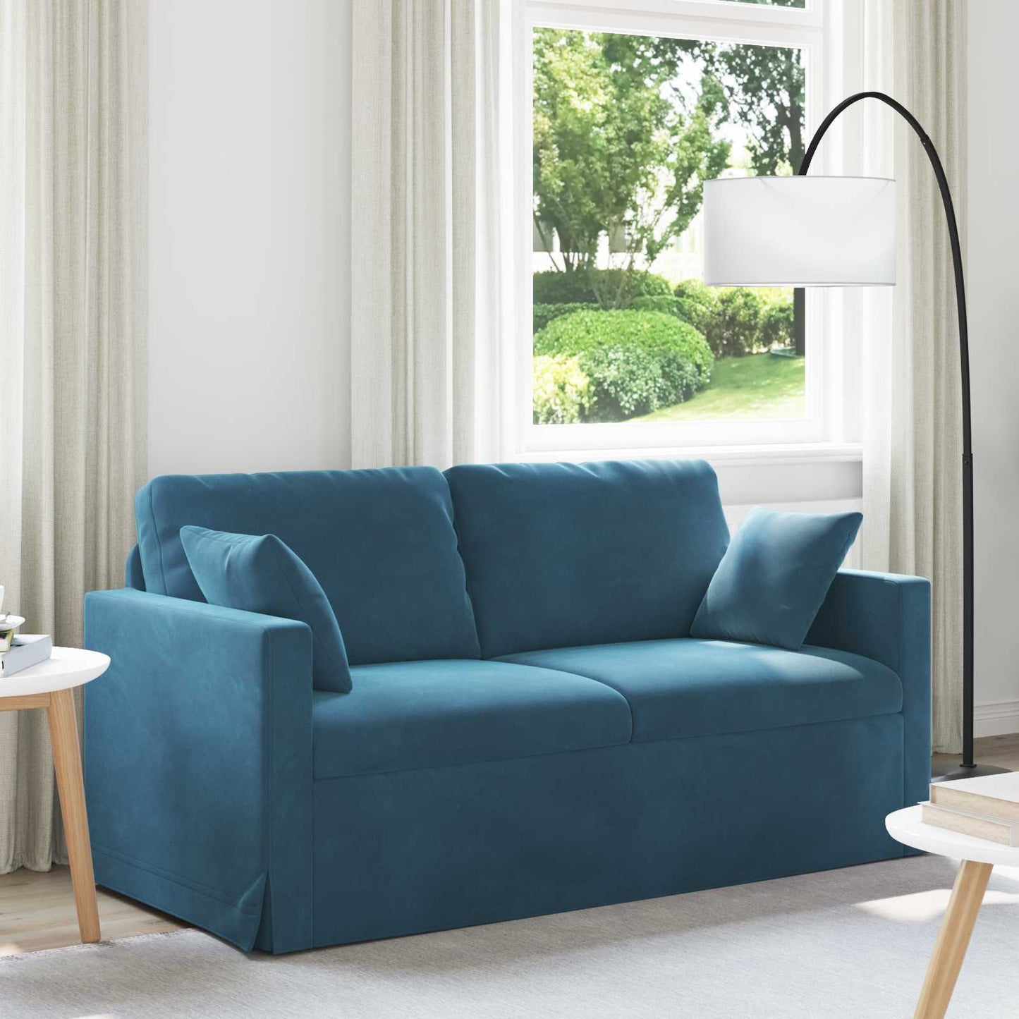 Divano Blu 158 x 78 x 80 cm Velluto