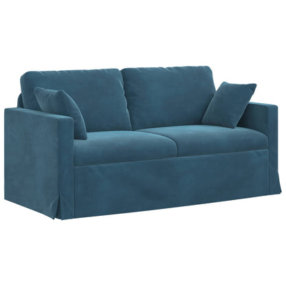 Divano Blu 158 x 78 x 80 cm Velluto | homemem39