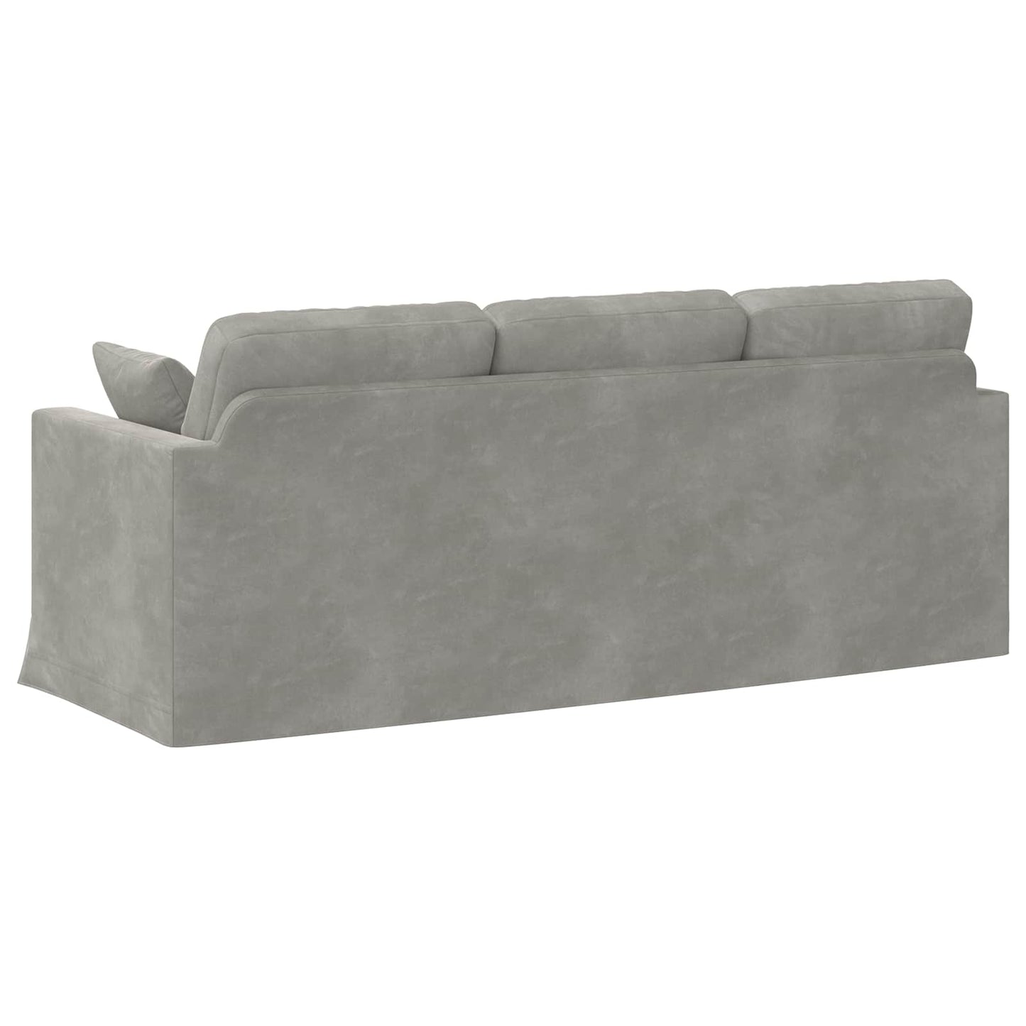 Divano Grigio chiaro 198 x 78 x 80 cm Velluto