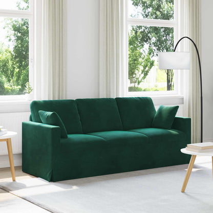 Divano Verde Scuro 198 x 78 x 80 cm Velluto