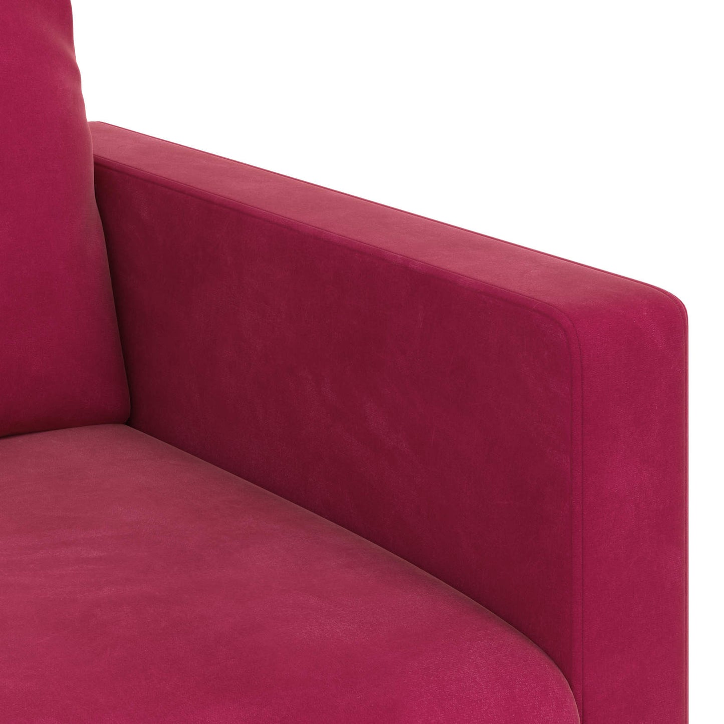 Divano Rosso Vino 198 x 78 x 80 cm Velluto | homemem39