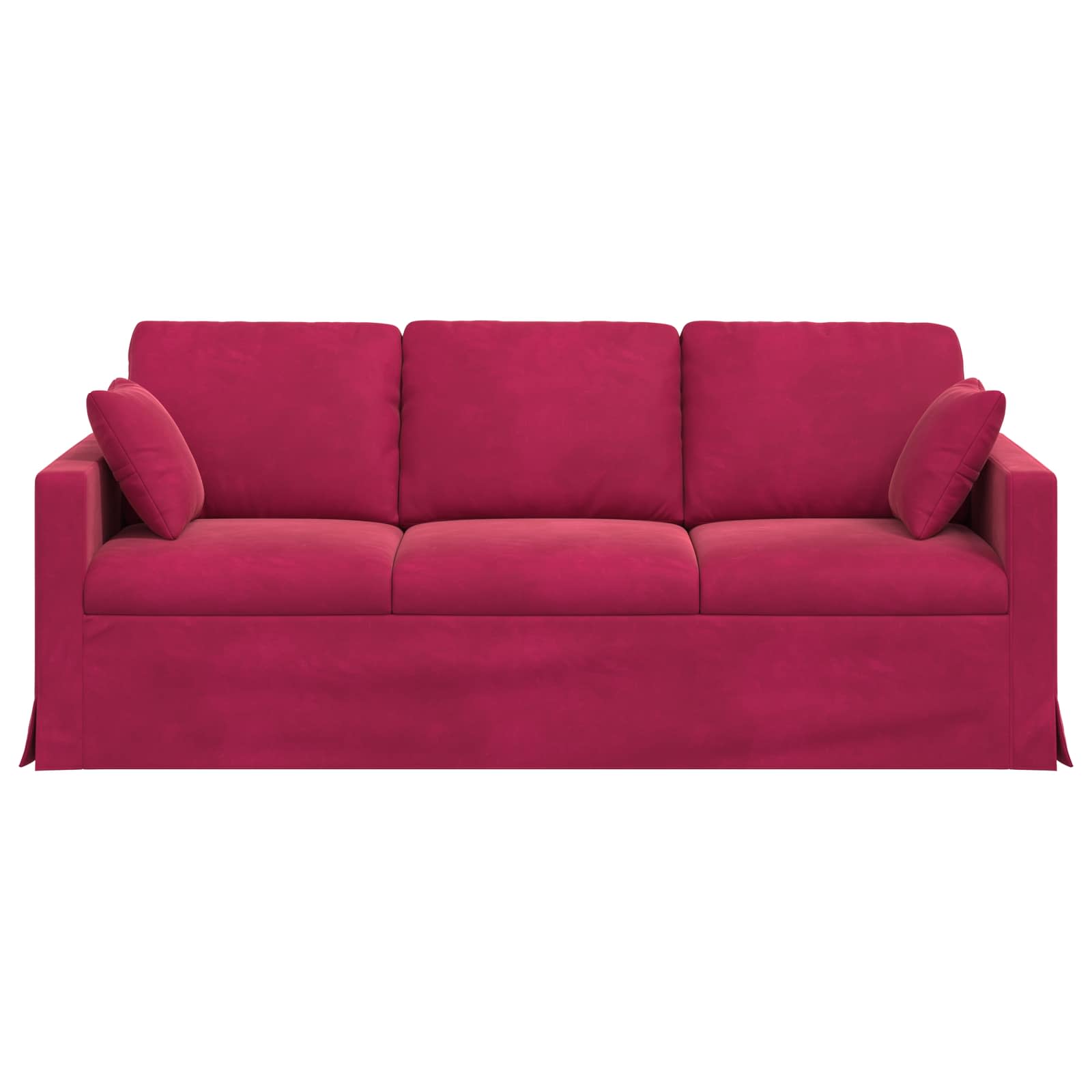 Divano Rosso Vino 198 x 78 x 80 cm Velluto | homemem39