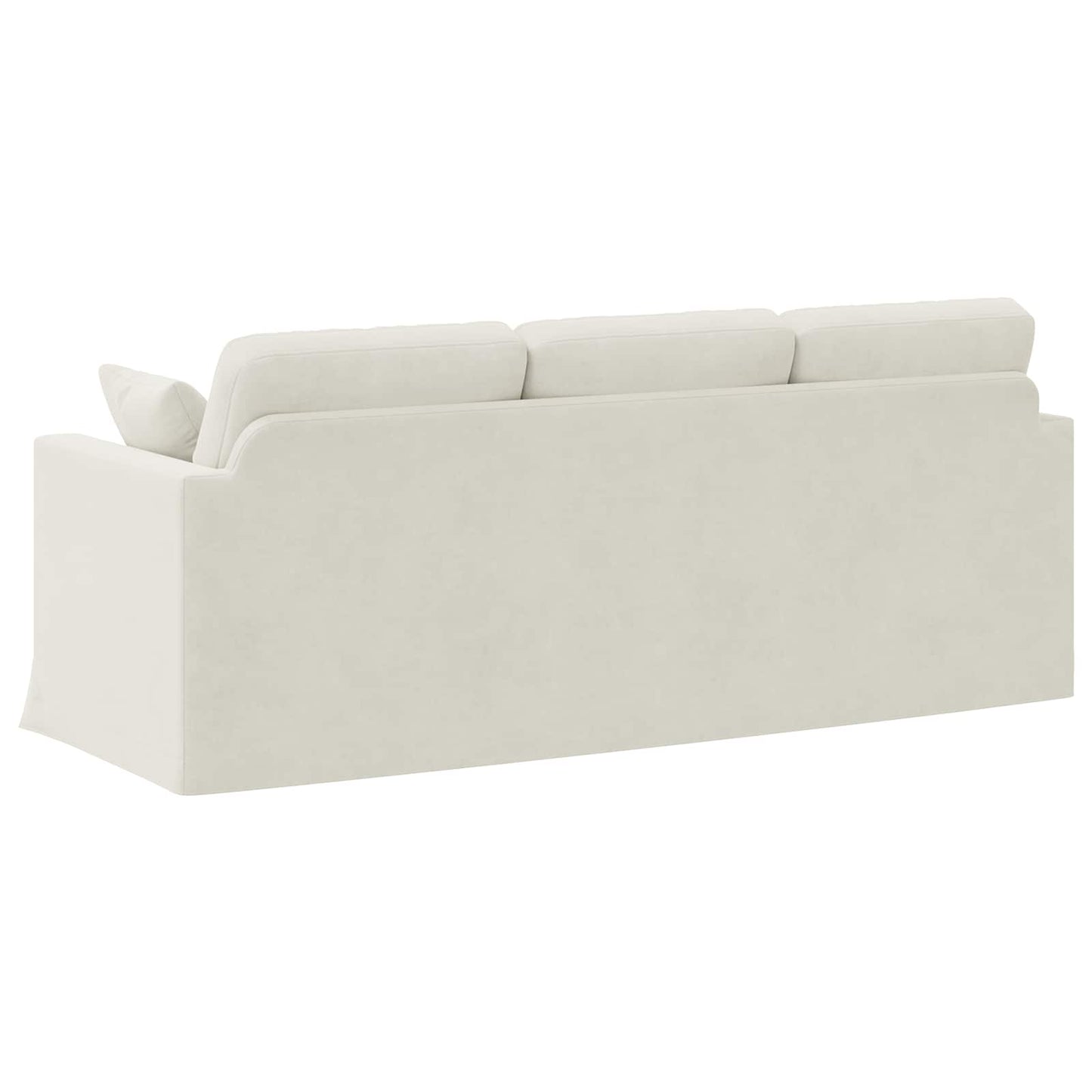 Divano Crema 198 x 78 x 80 cm Velluto