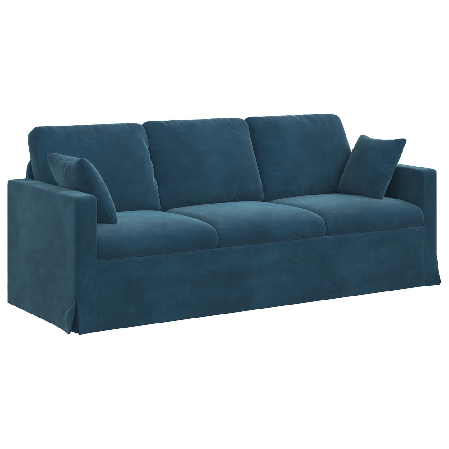 Divano Blu 198 x 78 x 80 cm Velluto