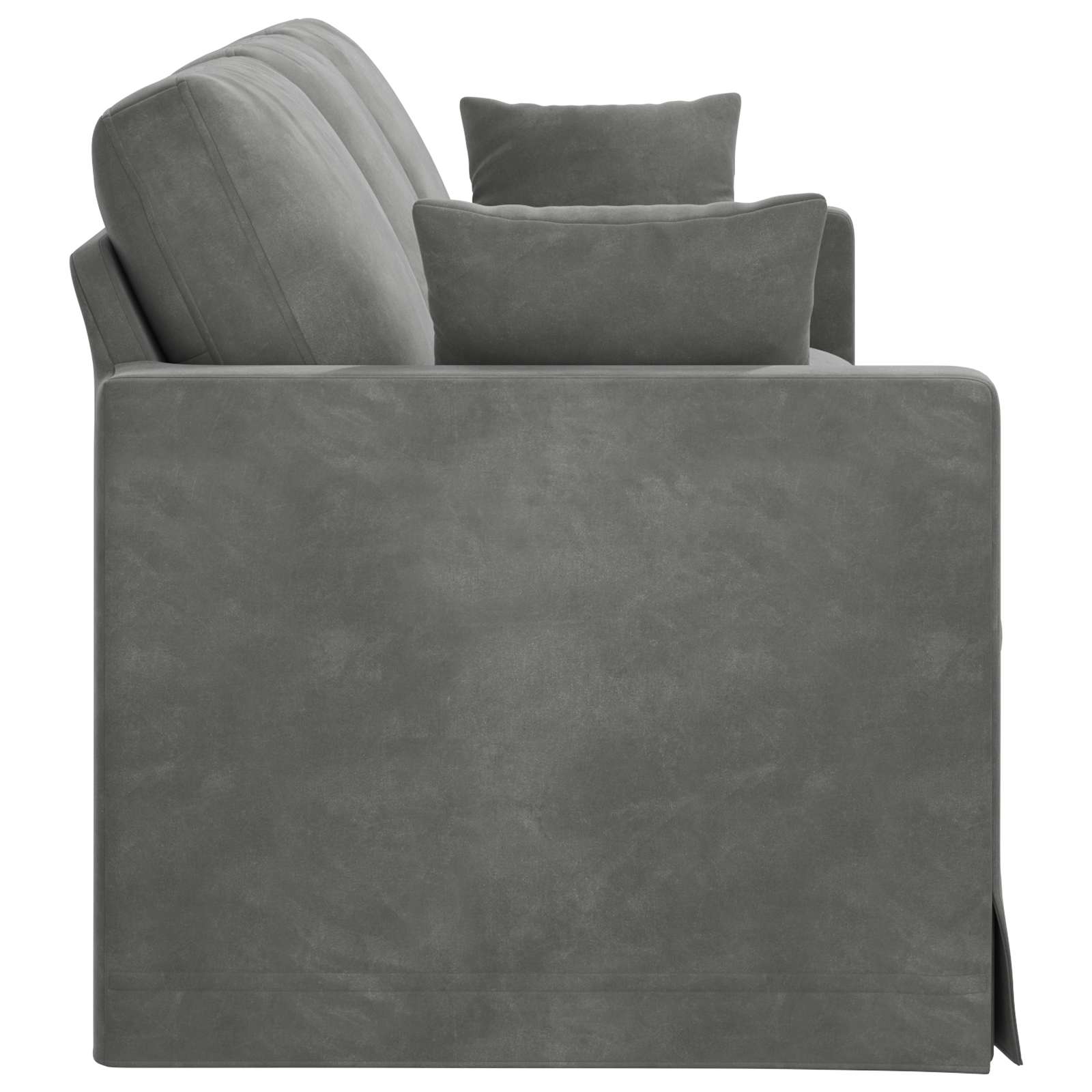 Divano Grigio scuro 228 x 78 x 80 cm Velluto | homemem39