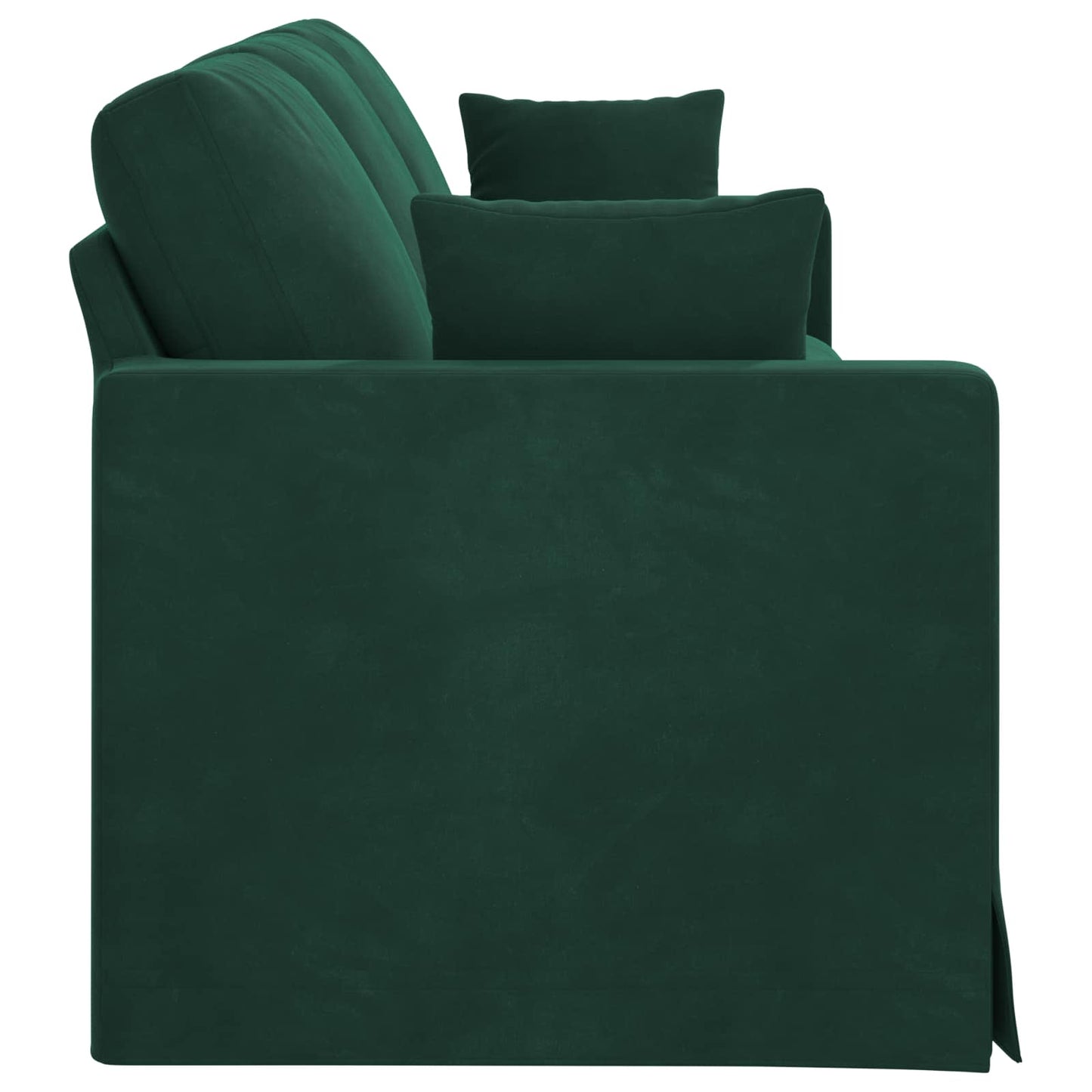 Divano Verde Scuro 228 x 78 x 80 cm Velluto