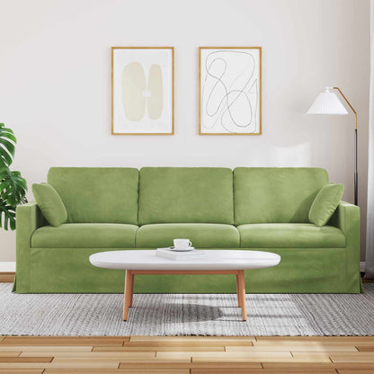 Divano Verde chiaro 228 x 78 x 80 cm Velluto | homemem39