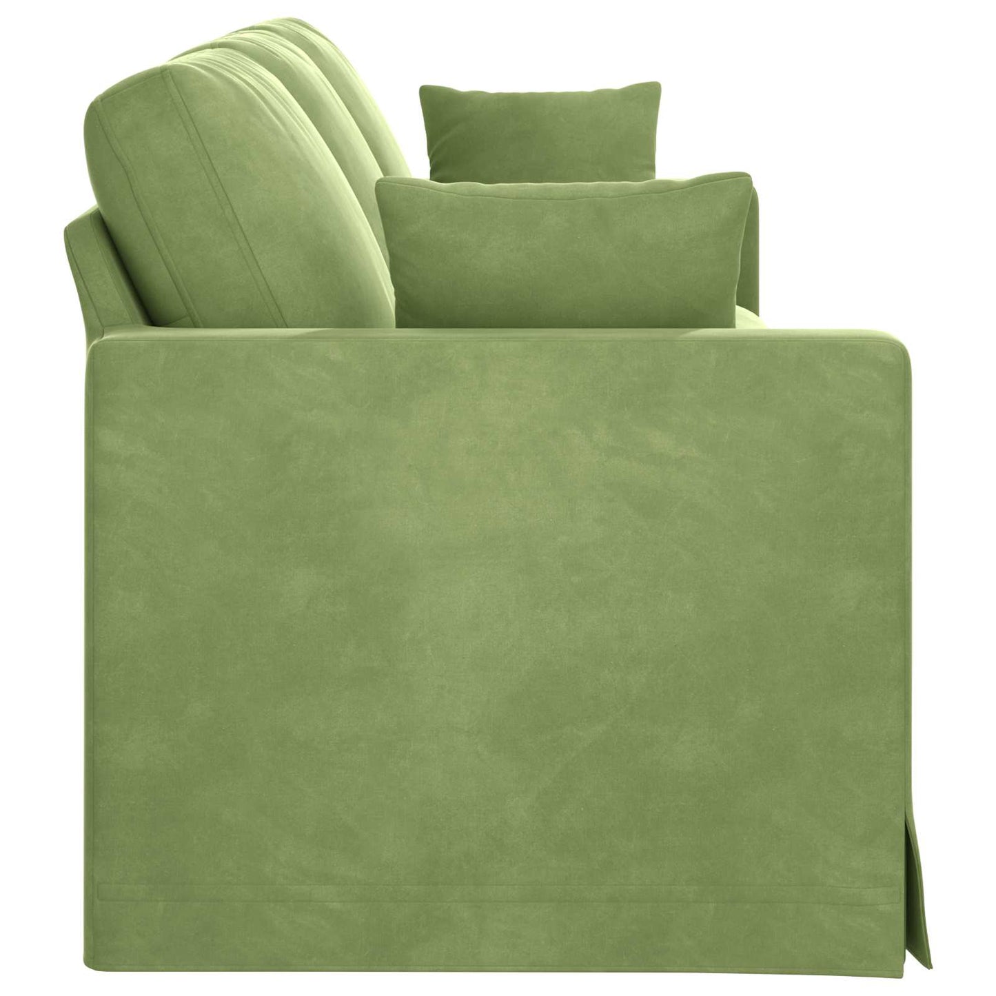 Divano Verde chiaro 228 x 78 x 80 cm Velluto