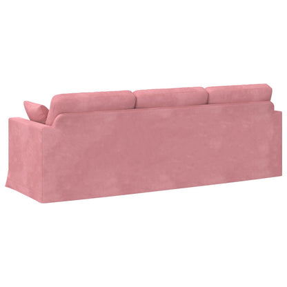 Divano Rosa 228 x 78 x 80 cm Velluto