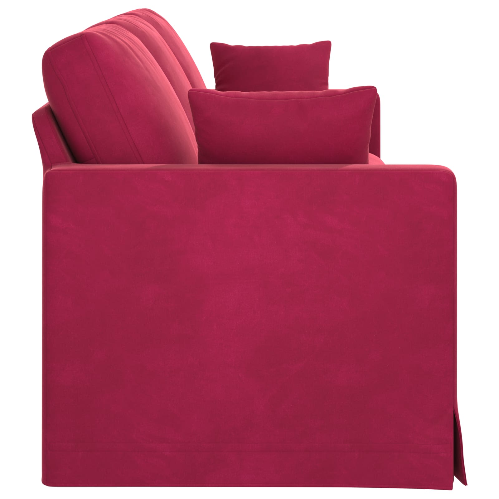Divano Rosso Vino 228 x 78 x 80 cm Velluto | homemem39
