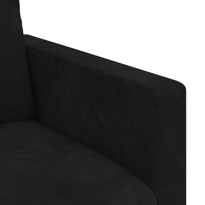 Divano Nero 228 x 78 x 80 cm Velluto | homemem39