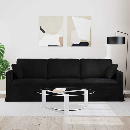 Divano Nero 228 x 78 x 80 cm Velluto | homemem39