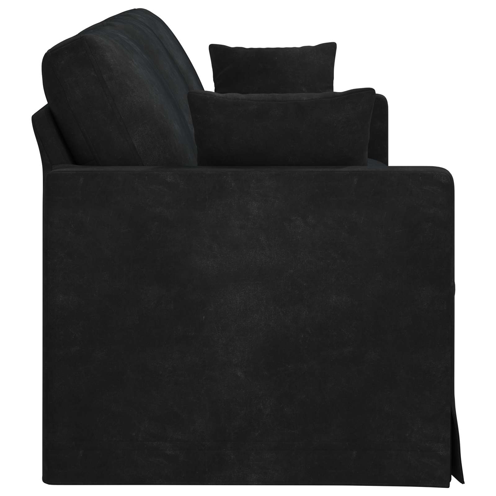 Divano Nero 228 x 78 x 80 cm Velluto | homemem39