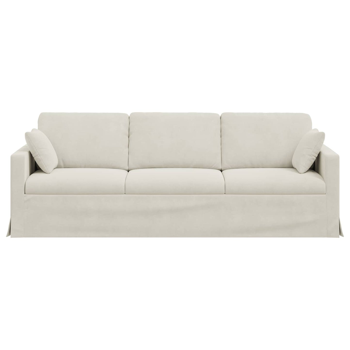 Divano Crema 228 x 78 x 80 cm Velluto | homemem39