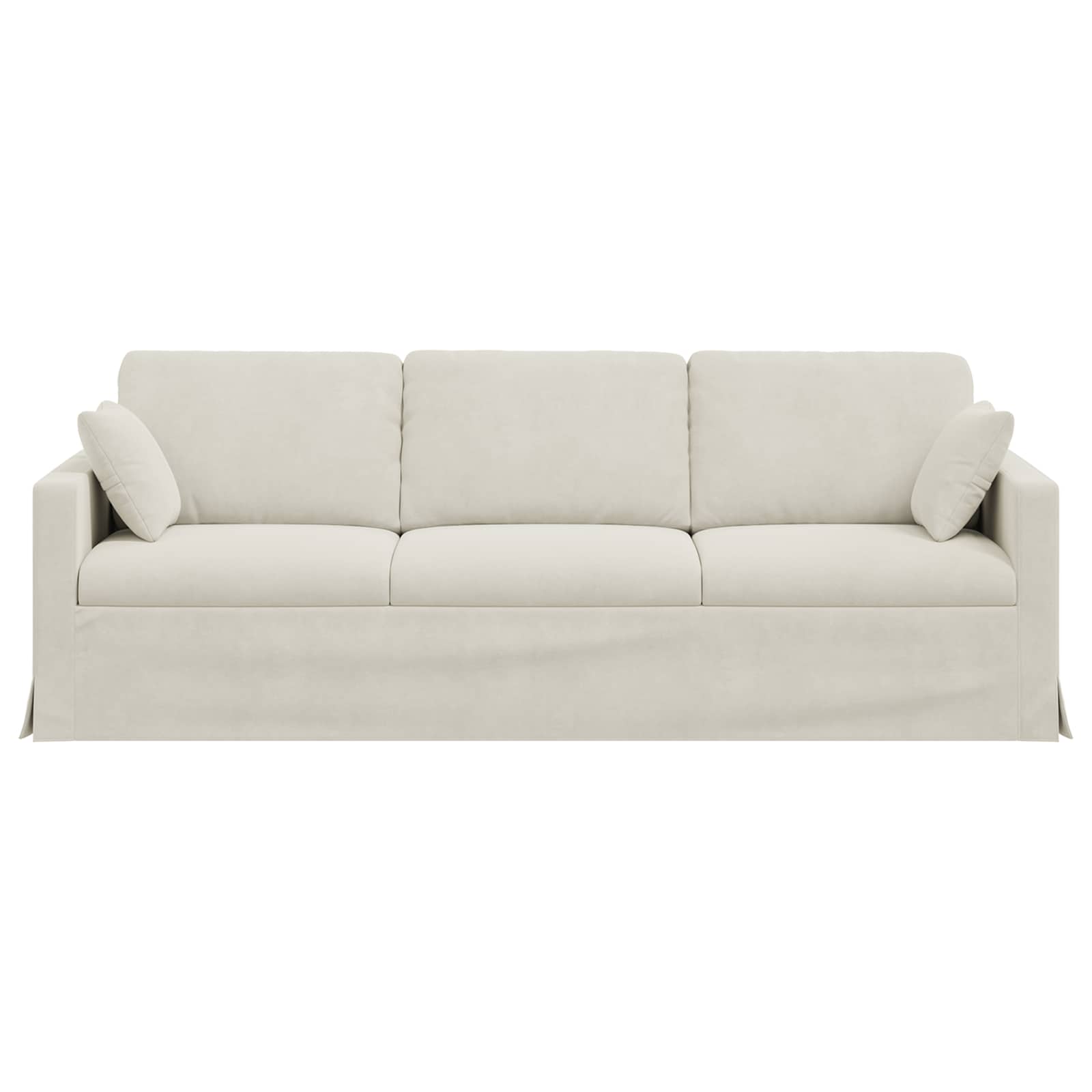 Divano Crema 228 x 78 x 80 cm Velluto | homemem39