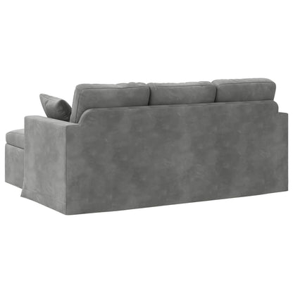 Divano Grigio scuro 178 x 134 x 80 cm Velluto | homemem39