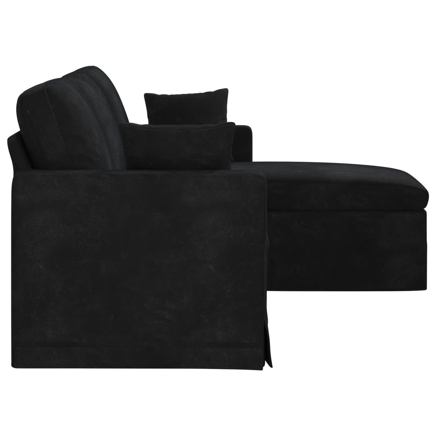 Divano Nero 178 x 134 x 80 cm Velluto | homemem39