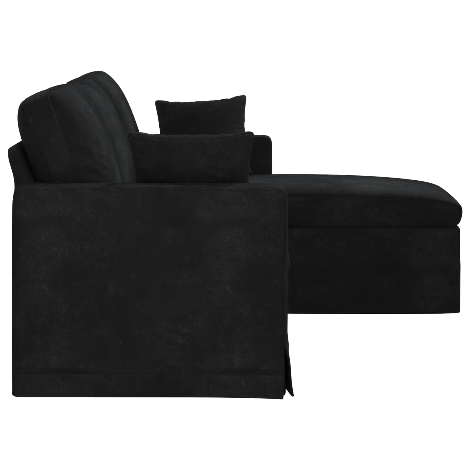 Divano Nero 178 x 134 x 80 cm Velluto | homemem39