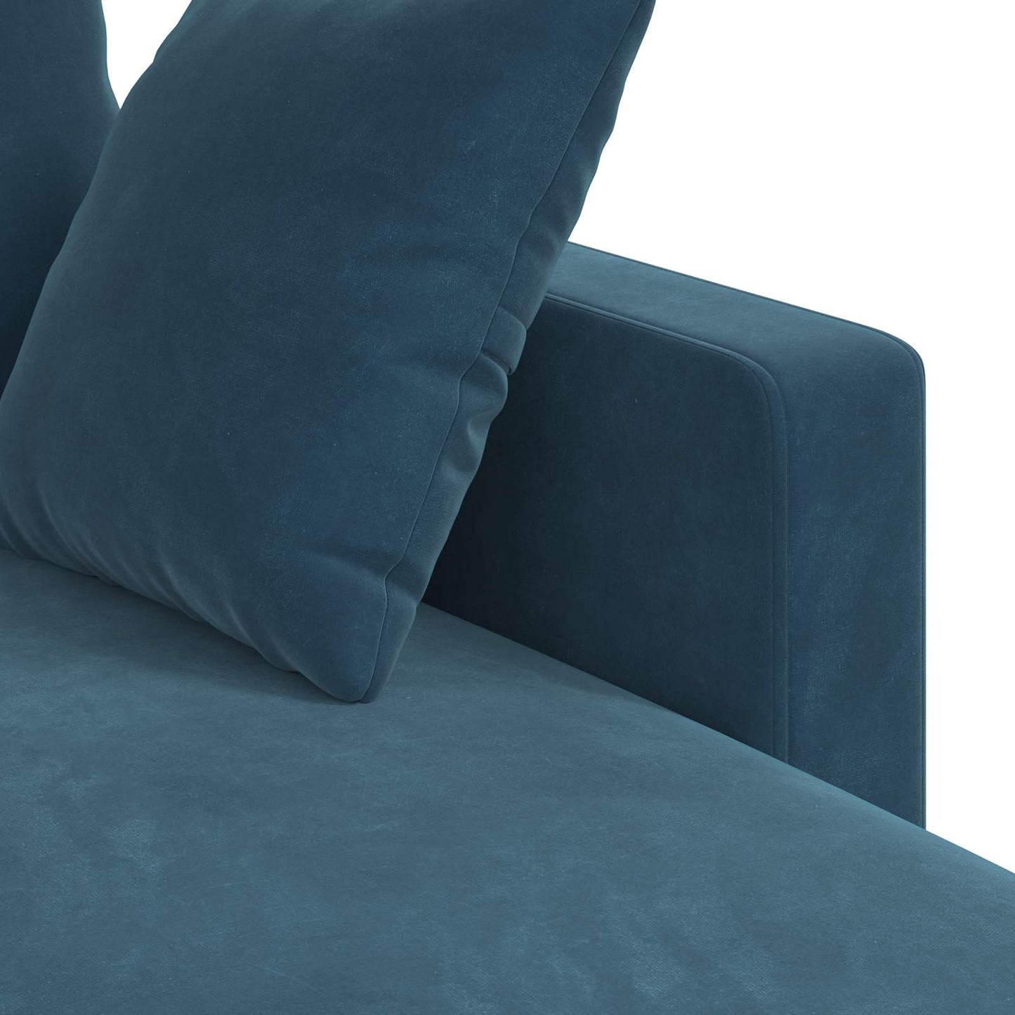Divano Blu 178 x 134 x 80 cm Velluto