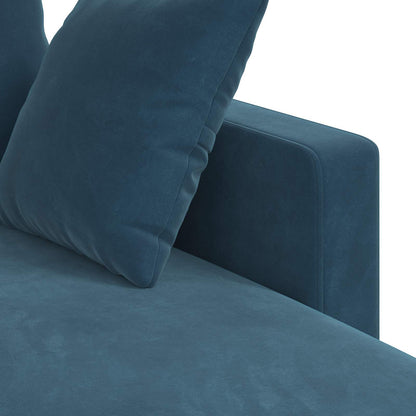 Divano Blu 178 x 134 x 80 cm Velluto