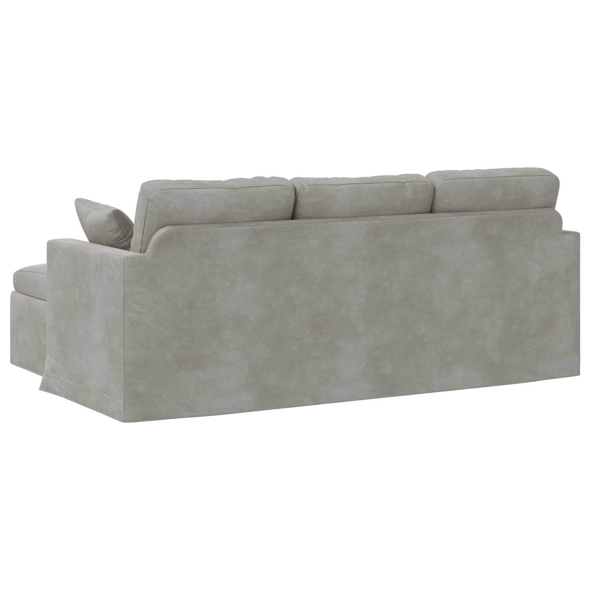 Divano Grigio chiaro 198 x 134 x 80 cm Velluto | homemem39