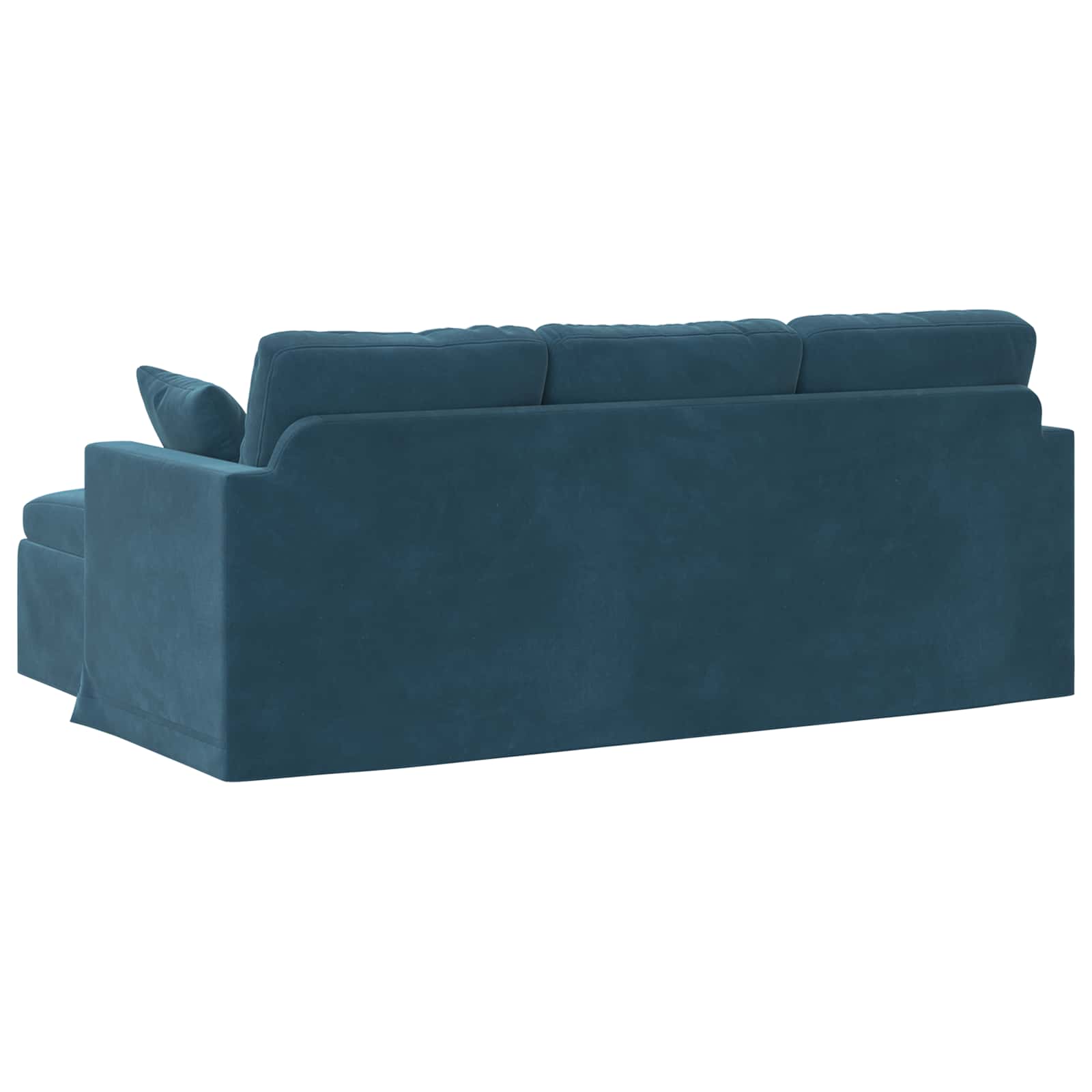 Divano Blu 198 x 134 x 80 cm Velluto | homemem39