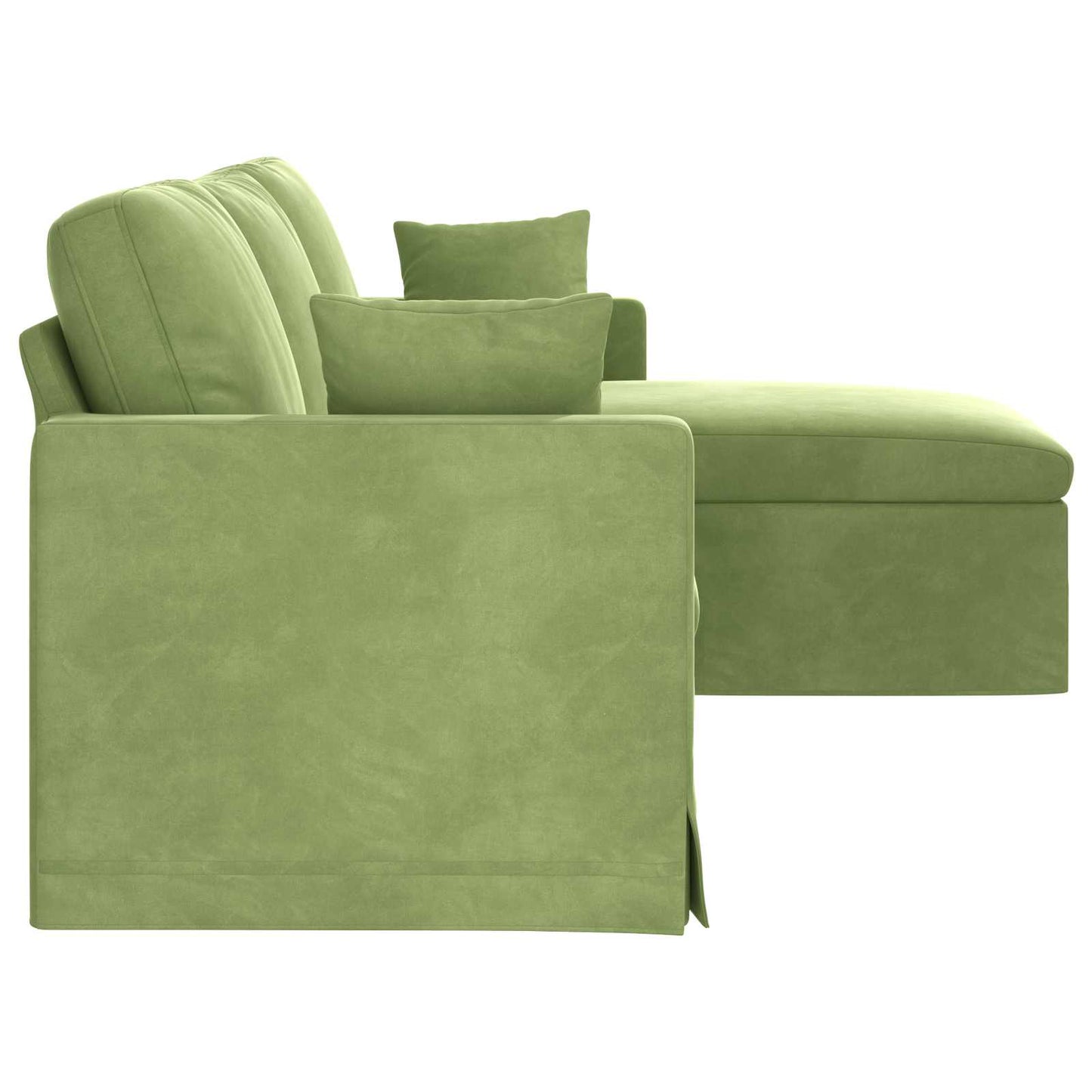 Divano Verde chiaro 228 x 134 x 80 cm Velluto | homemem39
