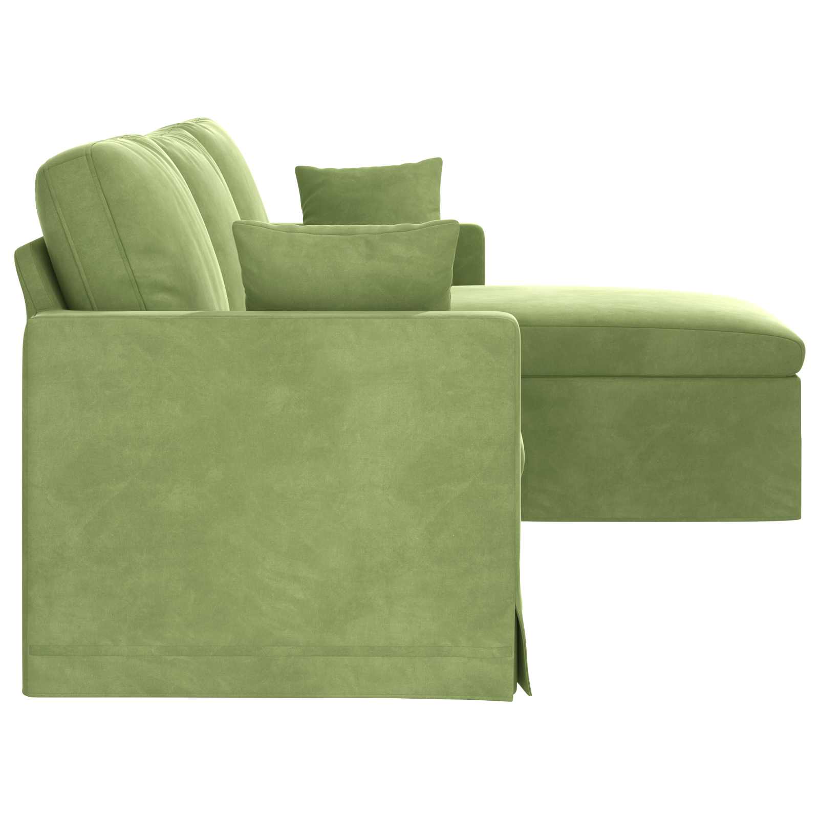 Divano Verde chiaro 228 x 134 x 80 cm Velluto | homemem39