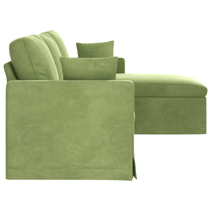 Divano Verde chiaro 228 x 134 x 80 cm Velluto | homemem39