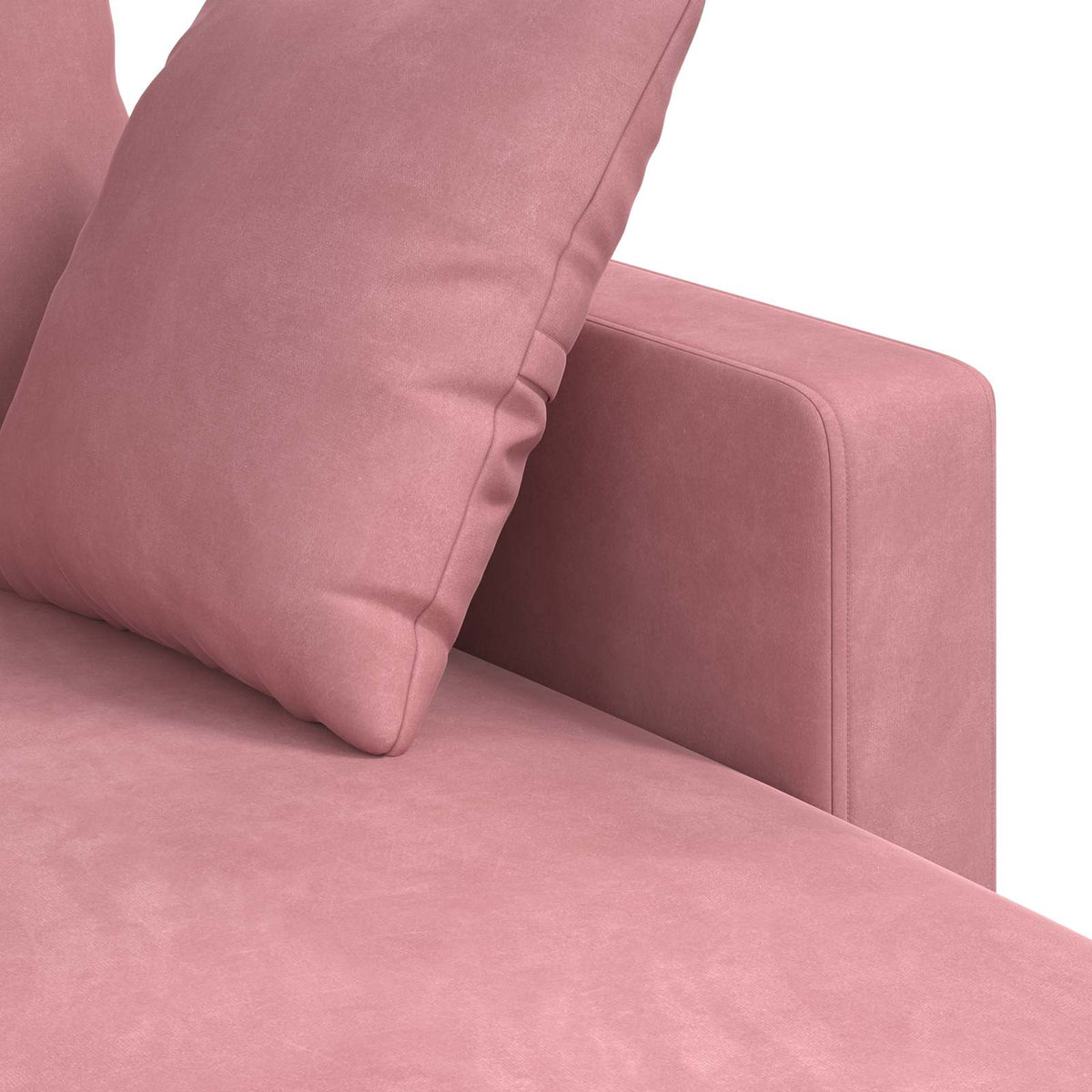 Divano Rosa 228 x 134 x 80 cm Velluto | homemem39