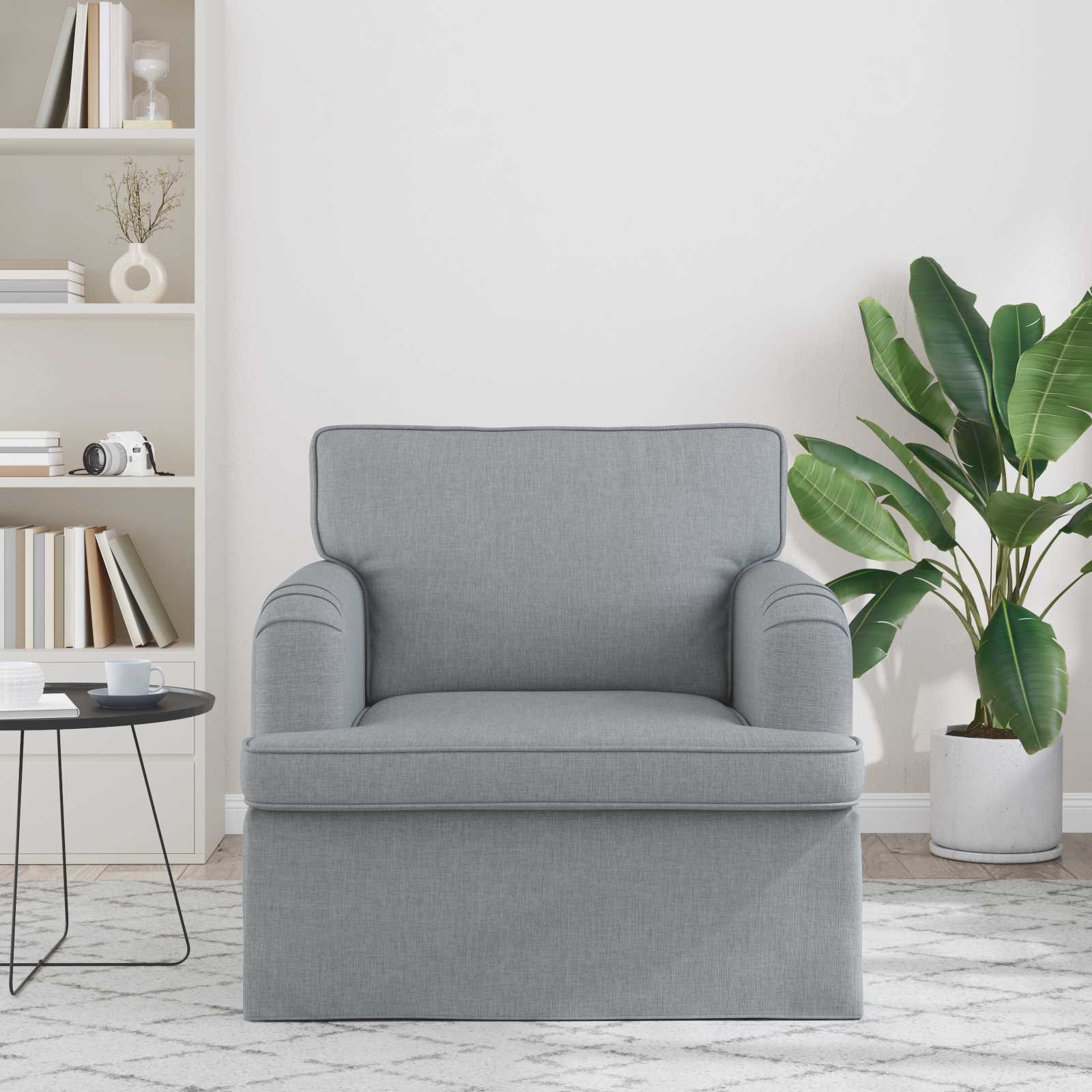 Divano Grigio chiaro 84 x 80 x 85 cm Tessuto | homemem39