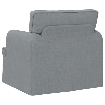 Divano Grigio chiaro 84 x 80 x 85 cm Tessuto
