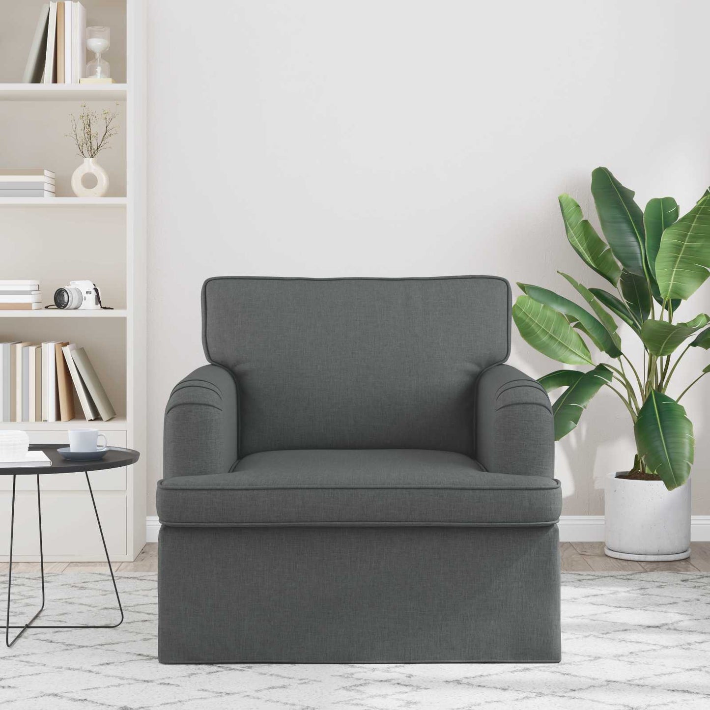 Divano Grigio scuro 84 x 80 x 85 cm Tessuto | homemem39