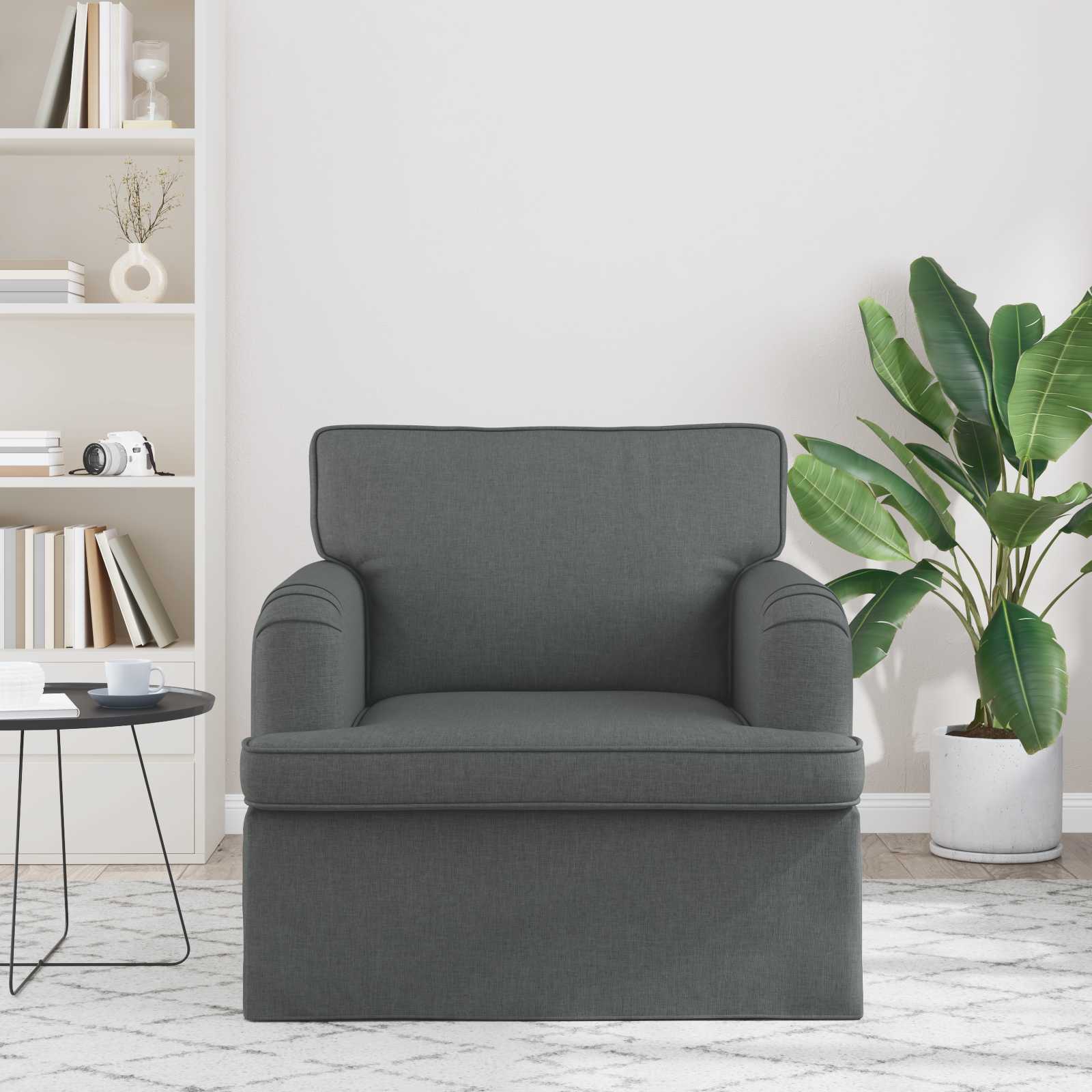 Divano Grigio scuro 84 x 80 x 85 cm Tessuto | homemem39