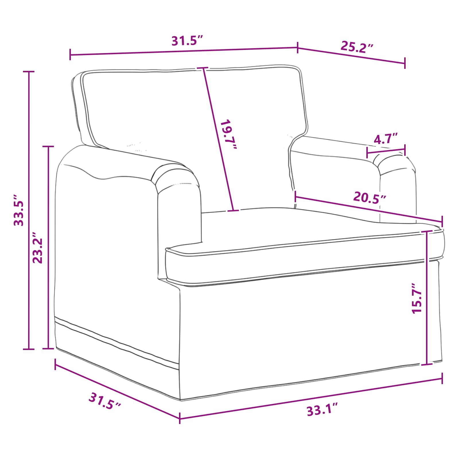Divano Grigio scuro 84 x 80 x 85 cm Tessuto | homemem39