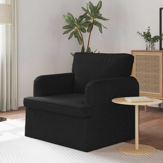Divano Nero 84 x 80 x 85 cm Tessuto | homemem39
