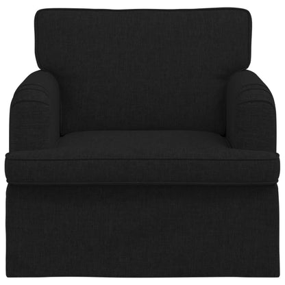 Divano Nero 84 x 80 x 85 cm Tessuto | homemem39